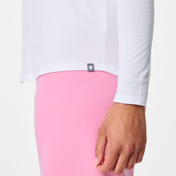 Women's Optic White Spring - Long-Sleeve Underscrub