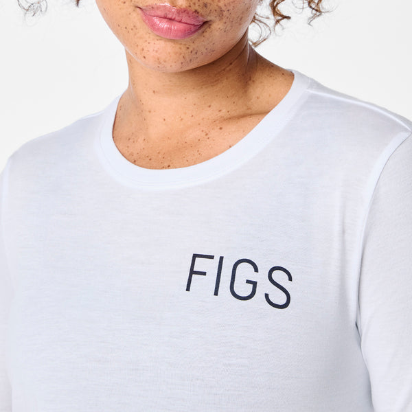 Women's Optic White Spring - Long-Sleeve Underscrub
