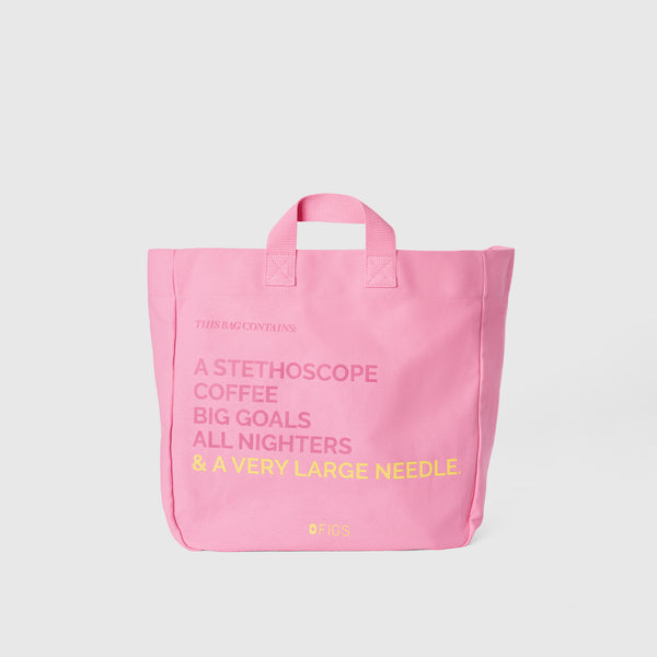 Sunrise Pink A Very Large Needle - Detachable Strap Tote