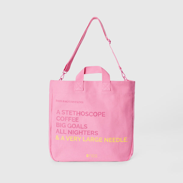 Sunrise Pink A Very Large Needle - Detachable Strap Tote