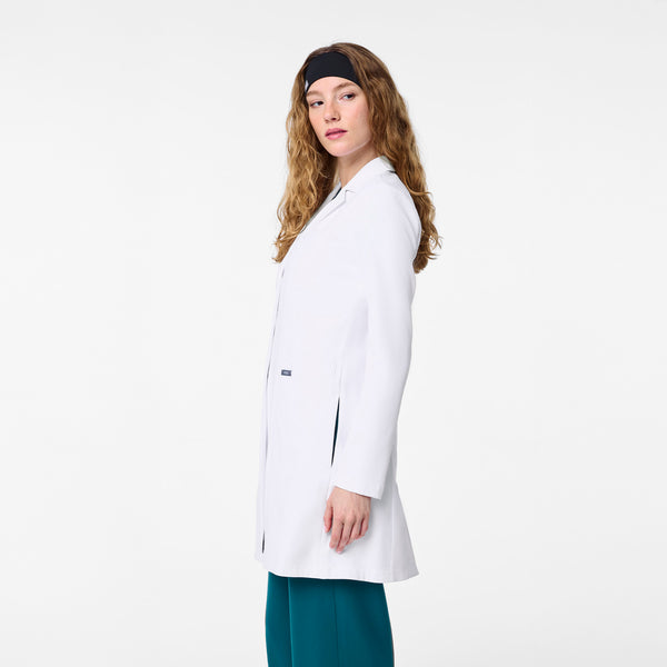 women's White Bellevue - Long Slim Lab Coat