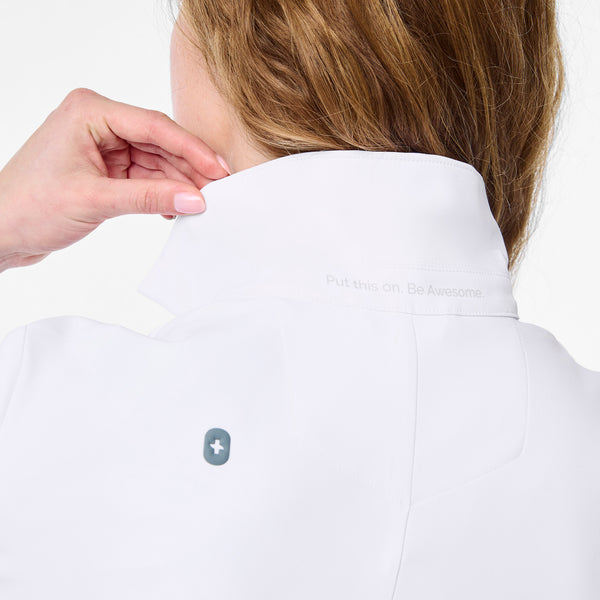 women's White Bellevue - Long Slim Lab Coat
