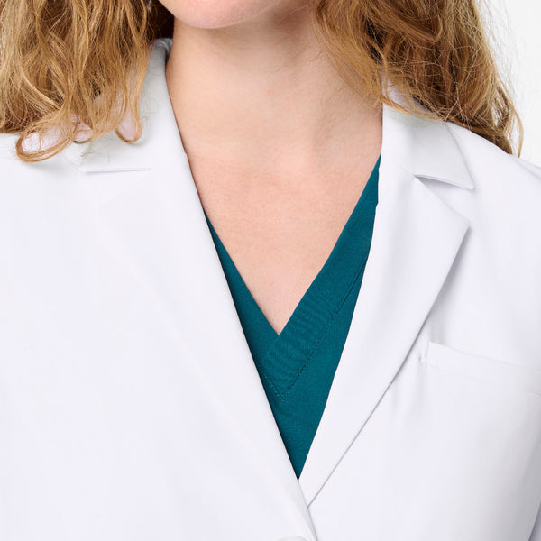 women's White Bellevue - Long Slim Lab Coat