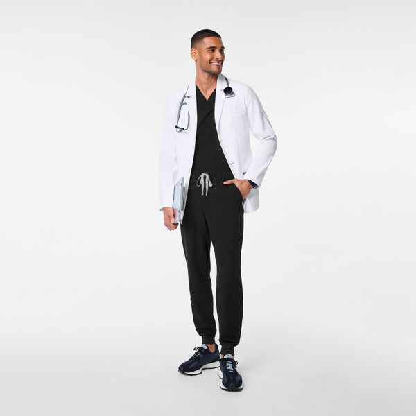men's White Harlem - Slim Short Lab Coat