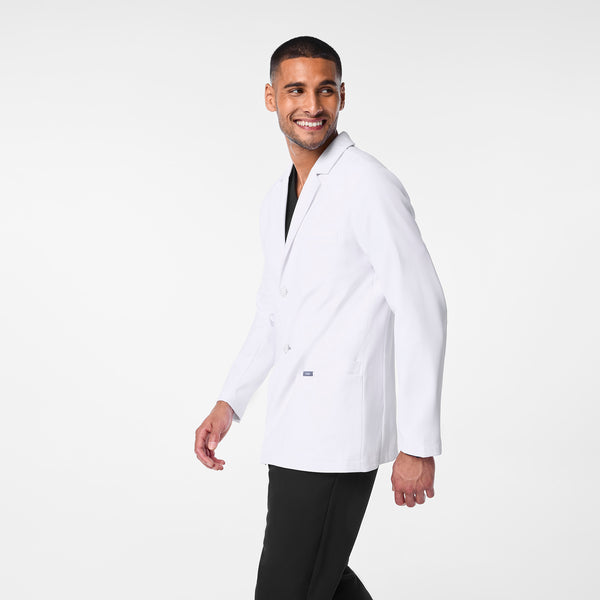men's White Harlem - Slim Short Lab Coat