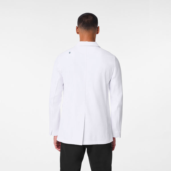 men's White Harlem - Slim Short Lab Coat