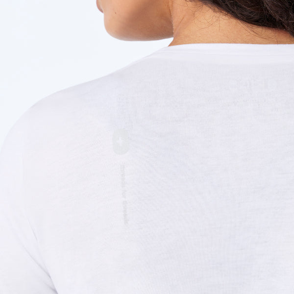 women's Optic White My First Name is Doctor Supersoft - Longsleeve Underscrub