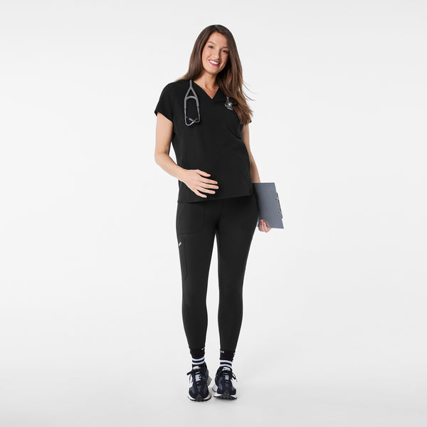 women's Black Ashland - Maternity ScrubLegging™