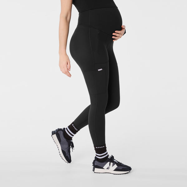 women's Black Ashland - Maternity ScrubLegging™