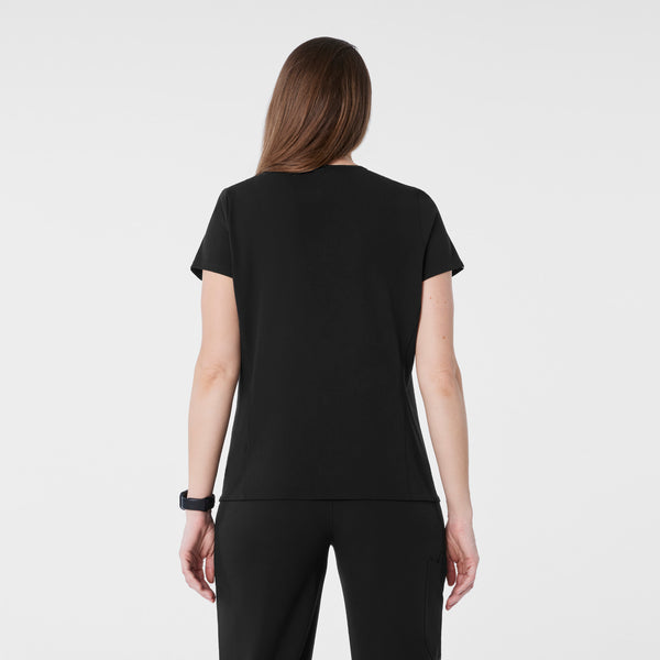 women's Black Catarina Maternity V-Neck -  Scrub Top™