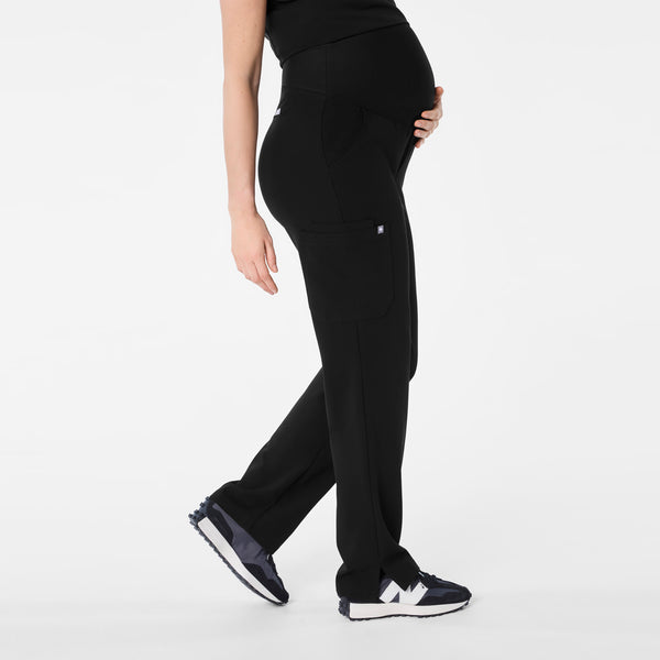 women's Black Kade - Petite Maternity Straight Leg Scrub Pant™