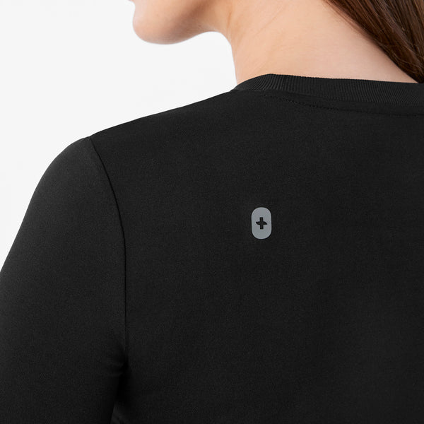 Women's Black Cary Maternity - Long-Sleeve Underscrub
