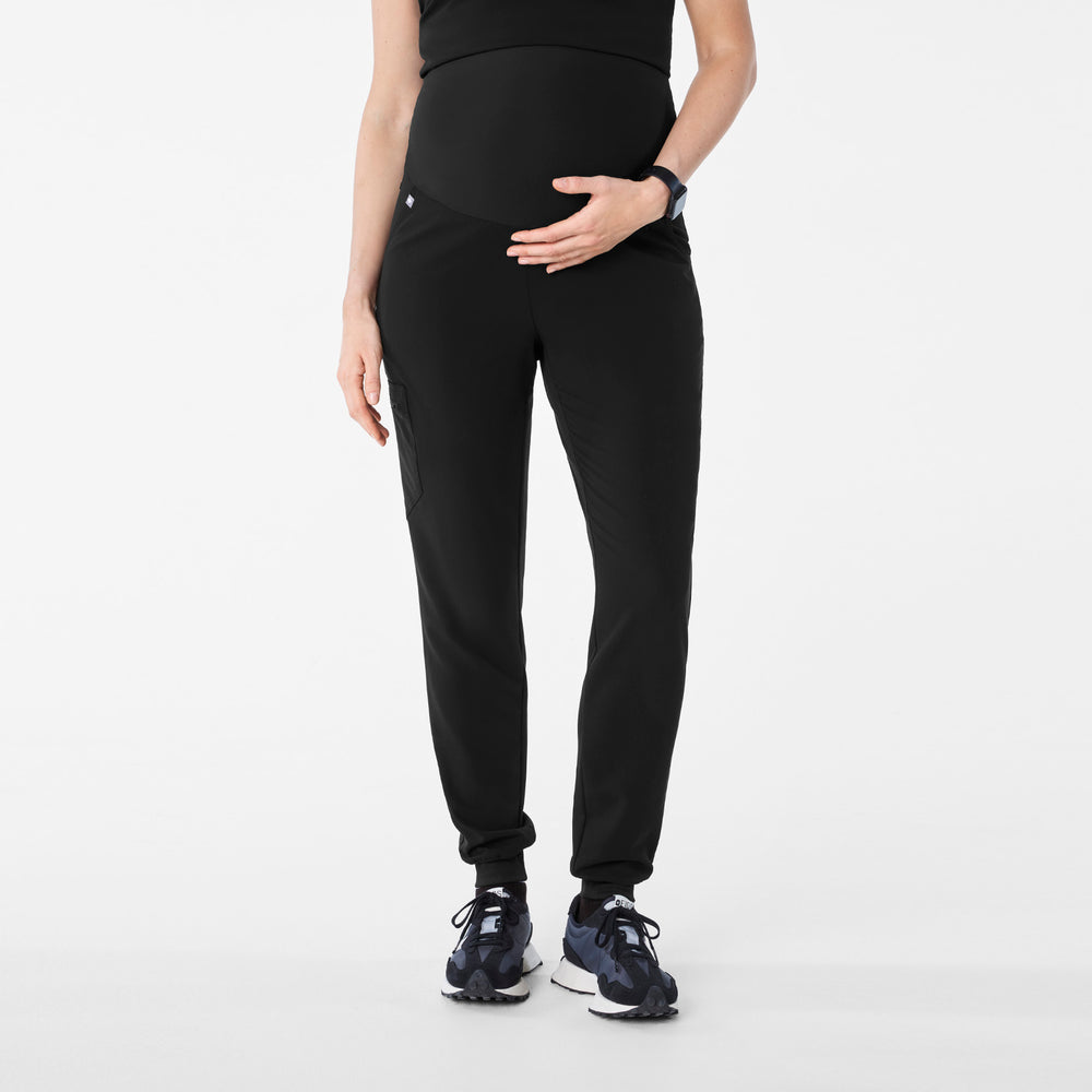 women's Black Zamora - Maternity Jogger Scrub Pant™