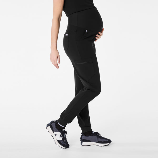 women's Black Zamora - Maternity Jogger Scrub Pant™