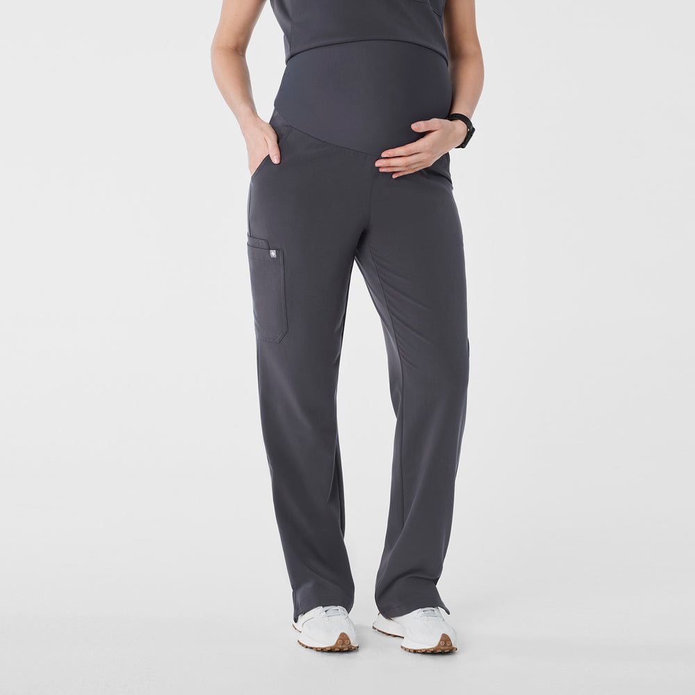 women's Charcoal Kade - Maternity Straight Leg Scrub Pant™