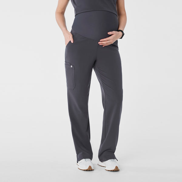 women's Charcoal Kade - Tall Maternity Straight Leg Scrub Pant™