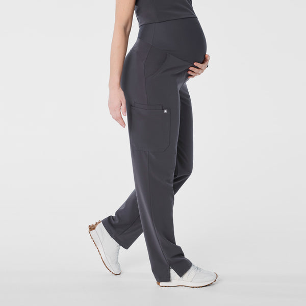 women's Charcoal Kade - Tall Maternity Straight Leg Scrub Pant™