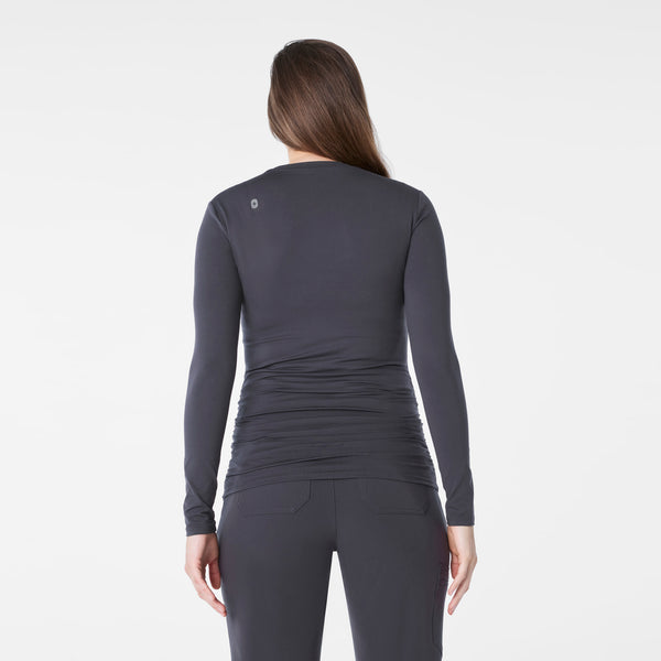 women's Charcoal Maternity - Longsleeve Underscrub