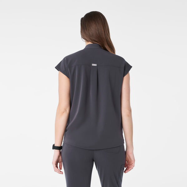 women's Charcoal Rafaela Maternity  -  Scrub Top™