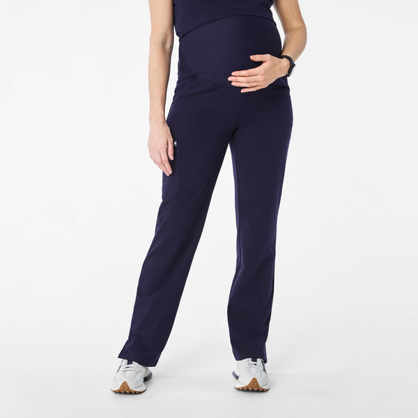 women's Navy Kade - Petite Maternity Straight Leg Scrub Pant™