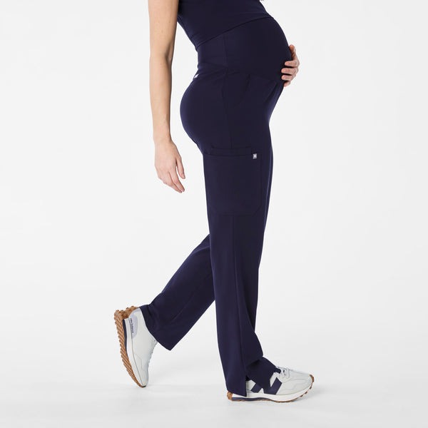women's Navy Kade - Petite Maternity Straight Leg Scrub Pant™