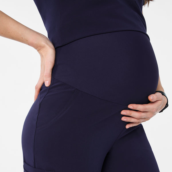 women's Navy Kade - Petite Maternity Straight Leg Scrub Pant™