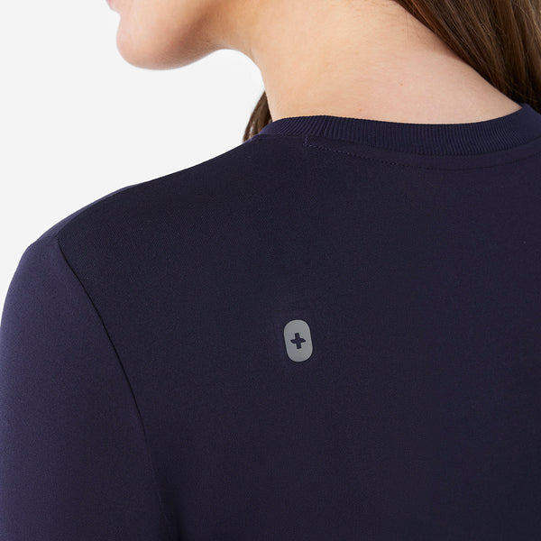 women's Navy Cary Maternity - Long-Sleeve Underscrub