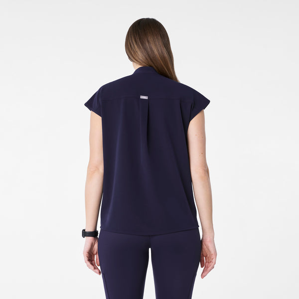 women's Navy Rafaela Maternity  -  Scrub Top™