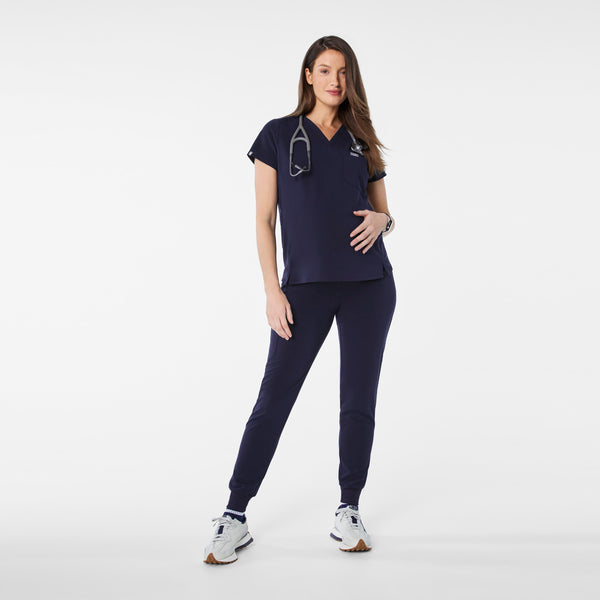 women's Navy Zamora - Petite Maternity Jogger Scrub Pant™