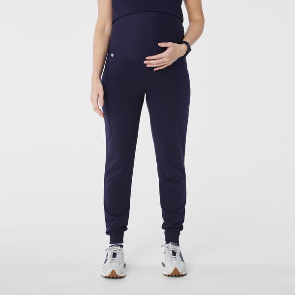 women's Navy Zamora - Petite Maternity Jogger Scrub Pant™