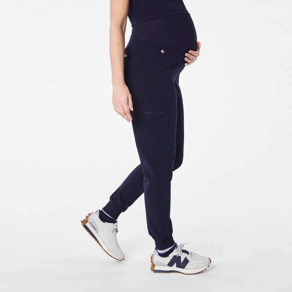 women's Navy Zamora - Petite Maternity Jogger Scrub Pant™
