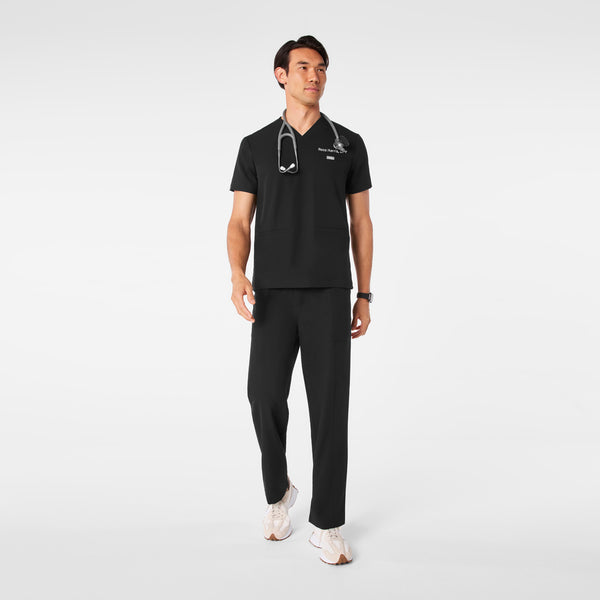 men's Black Abbott V-Neck - Scrub Top