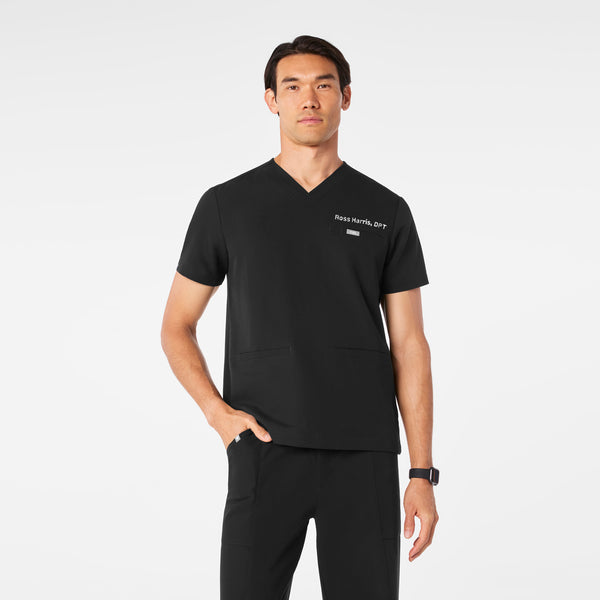 men's Black Abbott V-Neck - Scrub Top