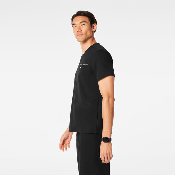 men's Black Abbott V-Neck - Scrub Top