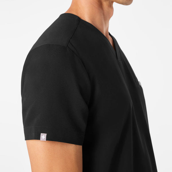 men's Black Abbott V-Neck - Scrub Top