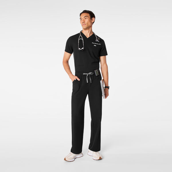 men's Black Vernon - Relaxed Straight Leg Scrub Pant
