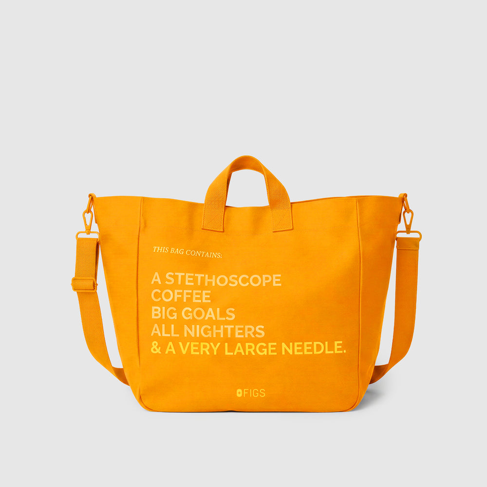 Creamsicle A Very Large Needle - Detachable Strap Tote