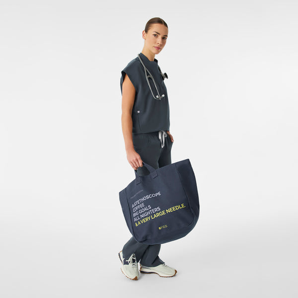 Dark Harbor A Very Large Needle - Detachable Strap Tote