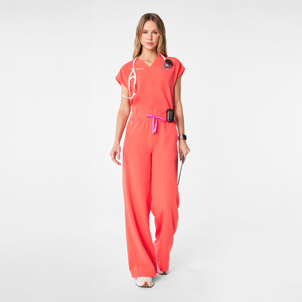 women's Fireside Raleigh V-Neck - Scrub Top