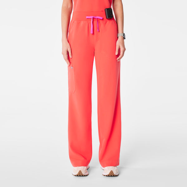 women's Fireside High Waisted Isabel Wide Leg - Scrub Pant