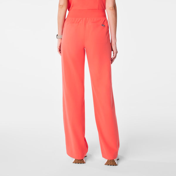 women's Fireside High Waisted Isabel Wide Leg - Scrub Pant
