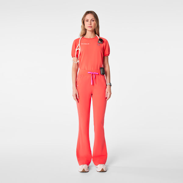 women's Fireside High Waisted Kimberley Slim Flare - Scrub Pant