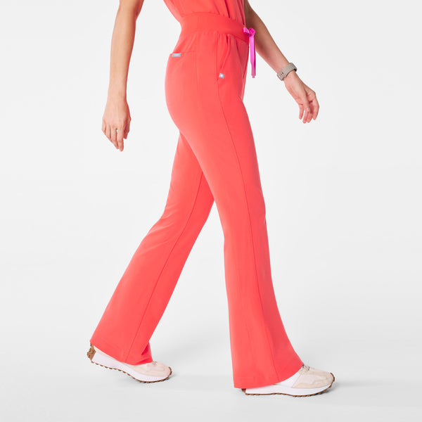women's Fireside High Waisted Kimberley Slim Flare - Scrub Pant