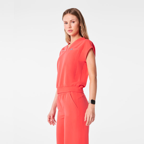 women's Fireside Raleigh V-Neck - Scrub Top