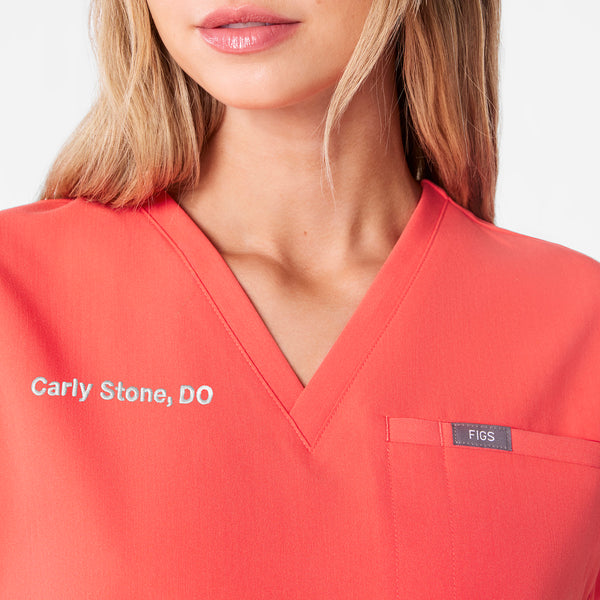 women's Fireside Raleigh V-Neck - Scrub Top
