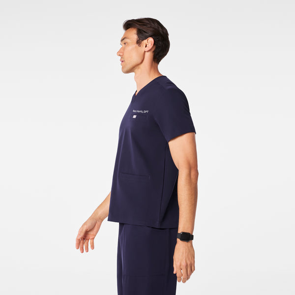 men's Navy Abbott V-Neck - Scrub Top