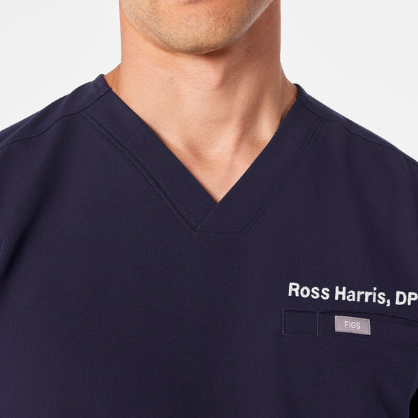 men's Navy Abbott V-Neck - Scrub Top