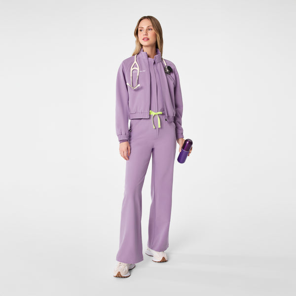 women's Purple Haze Cropped Sydney - Scrub Jacket