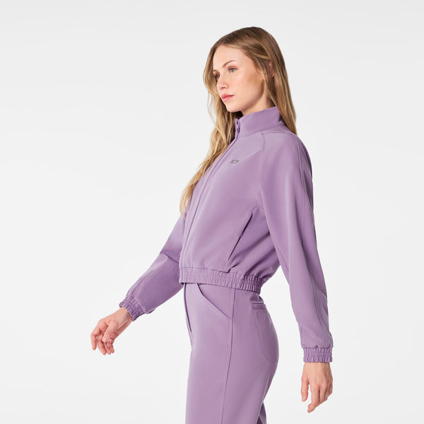 women's Purple Haze Cropped Sydney - Scrub Jacket