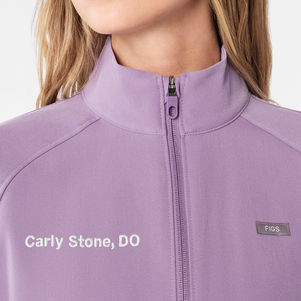 women's Purple Haze Cropped Sydney - Scrub Jacket